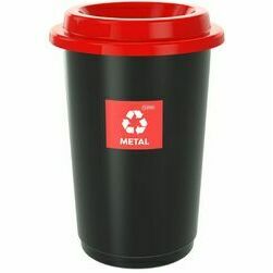 Atkritumu kaste 50L ECO BIN sarkana metālam (5)