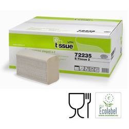 Celtex papīra dvieļi loksnēs E-Tissue Z locījums 2 kārtas 150 loksnes 22x24cm pelēki (25/1100)  $ (LV)